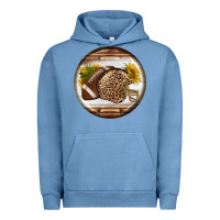 Pigment Pebble Blue american football round earrings Urban Hoodie - BundleAndBundleShop