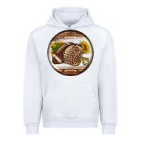 White american football round earrings Urban Hoodie - BundleAndBundleShop
