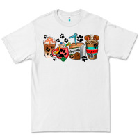 White dogs coffee cups Premium Tee - AdoDesignShop
