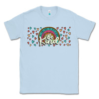 Dusty Blue be kind Classic Tee - JahusDesignShop