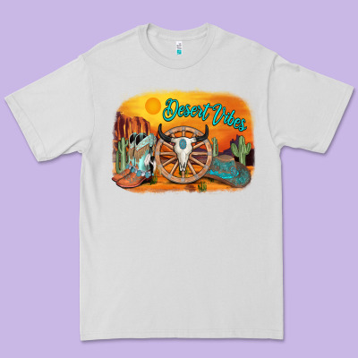 Desert Vibes Premium Tee Designed By Adodesignshop