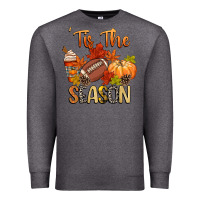 Charcoal Heather tis the season football Premium Sweatshirt - CowGirlArtShop