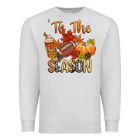 Dove Grey tis the season football Premium Sweatshirt - CowGirlArtShop