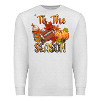 Oatmeal Heather tis the season football Premium Sweatshirt - CowGirlArtShop