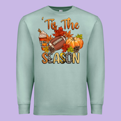 Tis The Season Football Premium Sweatshirt Designed By Cowgirlartshop