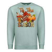 Seafoam tis the season football Premium Sweatshirt - CowGirlArtShop