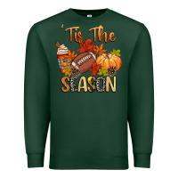 Sports Green tis the season football Premium Sweatshirt - CowGirlArtShop