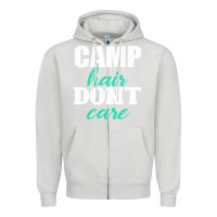 Dove Grey Camp Hair Don't Care Black Zipper Hoodie - Bettercallsaul