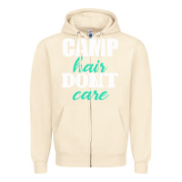 Sandshell Camp Hair Don't Care Black Zipper Hoodie - Bettercallsaul