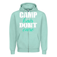 Seafoam Camp Hair Don't Care Black Zipper Hoodie - Bettercallsaul