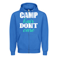 True Royal Camp Hair Don't Care Black Zipper Hoodie - Bettercallsaul
