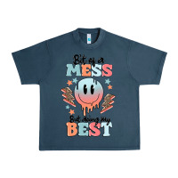 Midnight Navy bit of a mess but doing my best Urban Heavy Tee - MaliasSmallBusiness