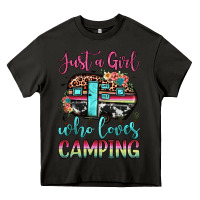 Asphalt just a girl who loves camping Heavy Core Tee - JahusDesignShop