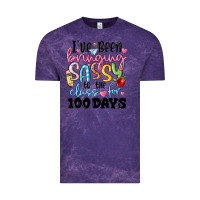 Cloud Purple 100 days of school Vintage Tee - MaliasSmallBusiness
