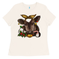 Bone christmas baby cow Ladies Tee - RanaPortraitStore