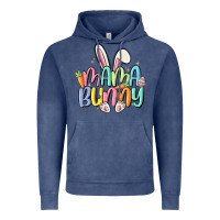 Vintage Denim mama bunny Vintage Hoodie - MaliasSmallBusiness