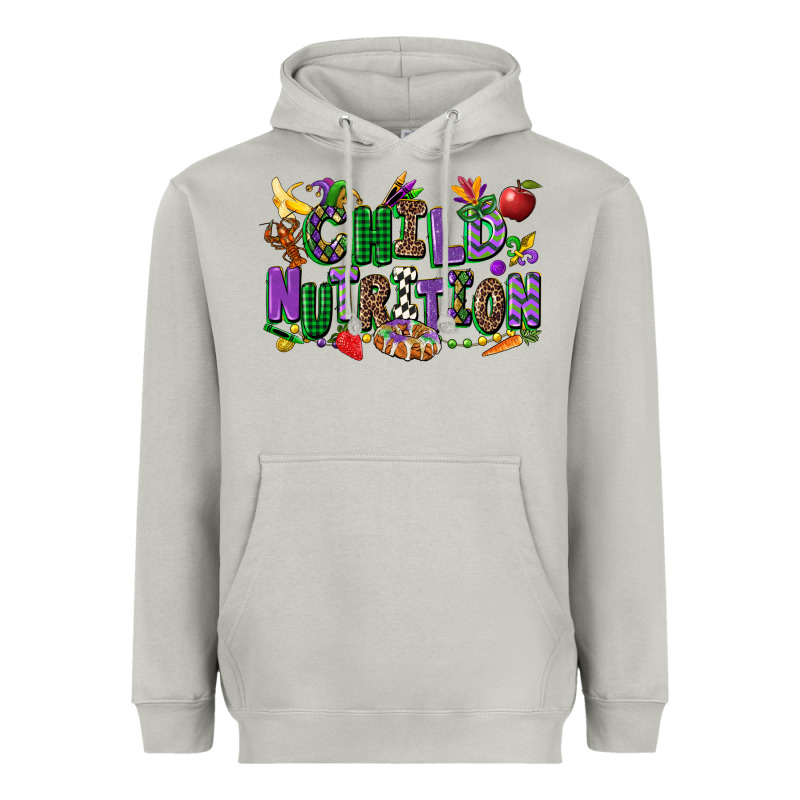 Child Nutrition Mardi Gras Cowgirl Heavyweight Hoodie by CowGirlArtShop | Teevron
