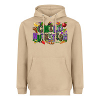 Mushroom child nutrition mardi gras cowgirl Heavyweight Hoodie - CowGirlArtShop