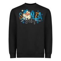 Black Santa Baby Christmas Heavyweight Sweatshirt - MaliasSmallBusiness