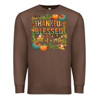 Chestnut thankful blessed and kind of a mess Premium Sweatshirt - CowGirlArtShop