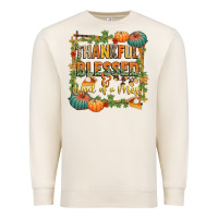 Sandshell thankful blessed and kind of a mess Premium Sweatshirt - CowGirlArtShop
