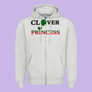 Clover Princess Zipper Hoodie Designed By Bettercallsaul