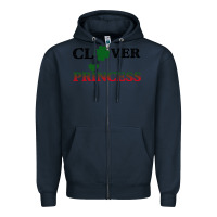 Navy Clover Princess Zipper Hoodie - Bettercallsaul