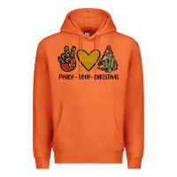 Carrot peace love christmas Premium Hoodie - JahusDesignShop