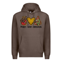 Coffee peace love christmas Premium Hoodie - JahusDesignShop