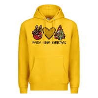 Lemon peace love christmas Premium Hoodie - JahusDesignShop