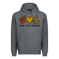 Rock peace love christmas Premium Hoodie - JahusDesignShop