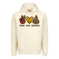 Sandshell peace love christmas Premium Hoodie - JahusDesignShop