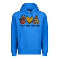 True Royal peace love christmas Premium Hoodie - JahusDesignShop