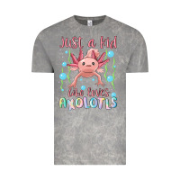 Cloud Rock just a kid who loves axolotls Vintage Tee - MaliasSmallBusiness