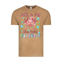 Vintage Camel just a kid who loves axolotls Vintage Tee - MaliasSmallBusiness