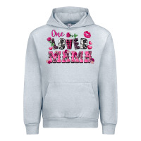 Heather Grey one loved mama valentine's day Urban Hoodie - FaDigitalArtStudio
