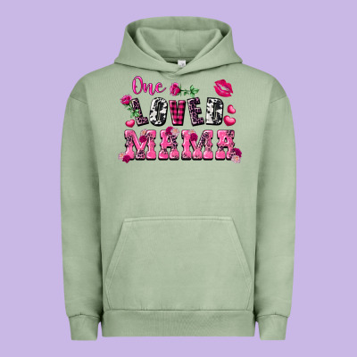One Loved Mama Valentine's Day Urban Hoodie Designed By Fadigitalartstudio