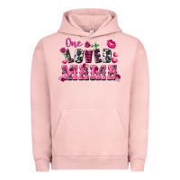 Pigment Salmon one loved mama valentine's day Urban Hoodie - FaDigitalArtStudio