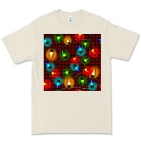 Bone christmas lights seamless pattern Premium Tee - BundleAndBundleShop