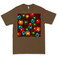 Cacao christmas lights seamless pattern Premium Tee - BundleAndBundleShop