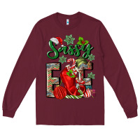 Burgundy sassy elf Long Sleeve Tee - MaliasSmallBusiness