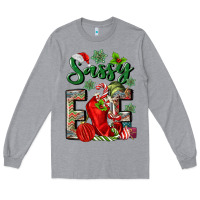 Heather Grey sassy elf Long Sleeve Tee - MaliasSmallBusiness