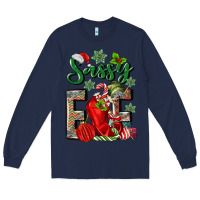 Navy sassy elf Long Sleeve Tee - MaliasSmallBusiness