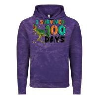Cloud Purple i survived 100 days Vintage Hoodie - MaliasSmallBusiness