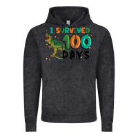 Vintage Black i survived 100 days Vintage Hoodie - MaliasSmallBusiness