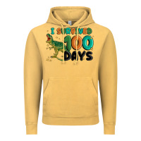 Vintage Mustard i survived 100 days Vintage Hoodie - MaliasSmallBusiness