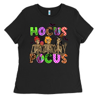 Black hocus pocus skeleton Ladies Tee - AdoDesignShop