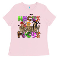 Bubblegum Pink hocus pocus skeleton Ladies Tee - AdoDesignShop