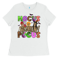 White hocus pocus skeleton Ladies Tee - AdoDesignShop