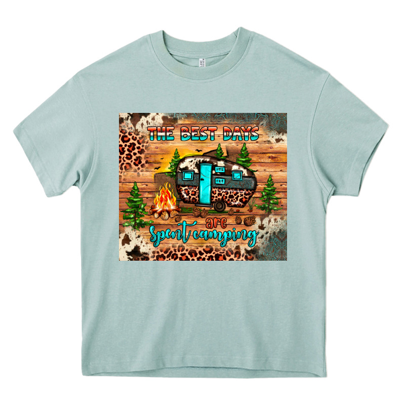 The Best Days Are Spent Camping Heavy Core Tee by JahusDesignShop | Teevron